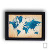 تابلو نقاشی نقشه جهان مدل N-99559