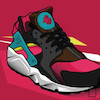تابلو نقاشی کفس نایک NIKE مدل N-99576