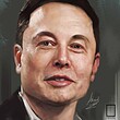 تابلو نقاشی ایلان ماسک elon musk مدل N-99572