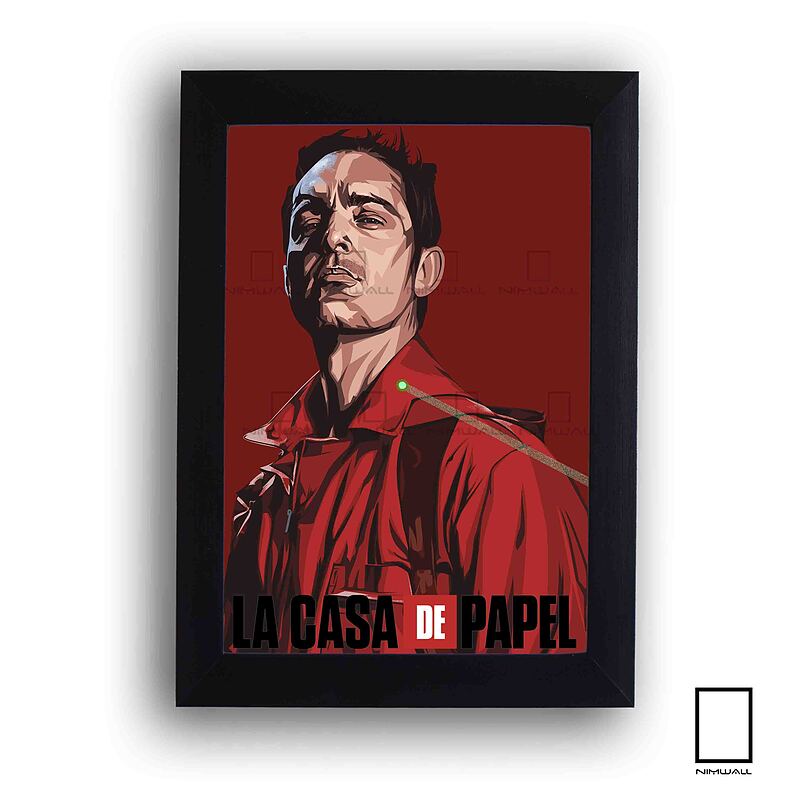 تابلو سریال خانه کاغذی LACASA DE PAPEL مدل N-54116