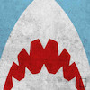 تابلو مینیمال فیلم آرواره ها Jaws مدل N-22705