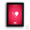 تابلو مینیمال  فیلم او " Her " مدل N-22707