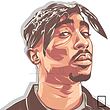 تابلو نقاشی توپاک شکور 2pac  مدل N-55222