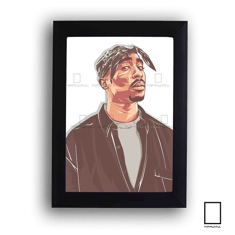 تابلو نقاشی توپاک شکور 2pac  مدل N-55222