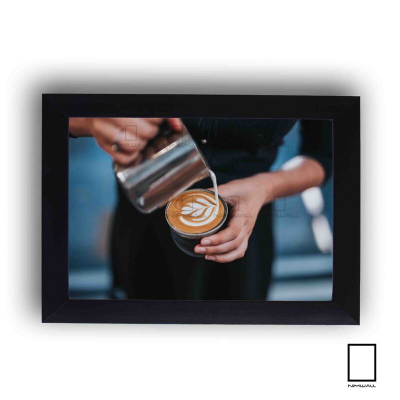 تابلو عکس باریستا مخصوص کافه مدل N-84078
