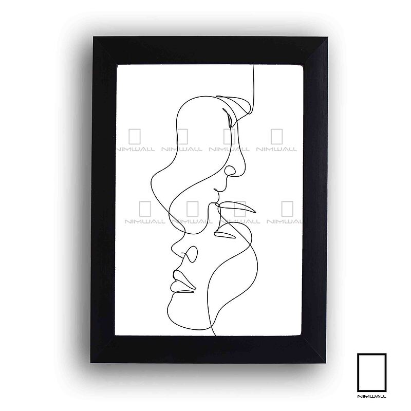 تابلو طراحی خطی بوسه مدل N-99662