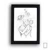 تابلو طراحی خطی عشق مدل N-99664