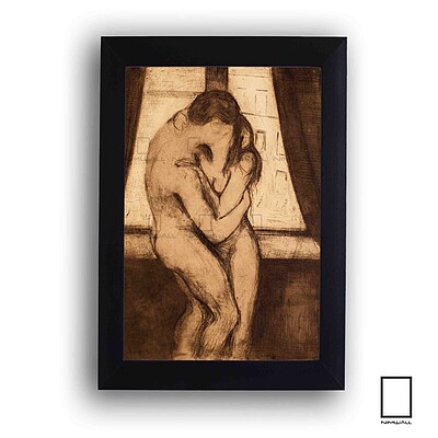 تابلو نقاشی بوسه اثر ادوارد مونک  Edvard Munch مدل N-99699