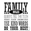 تابلو قانون خانواده Family Rules  مدل N-93040