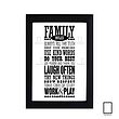 تابلو قانون خانواده Family Rules  مدل N-93040