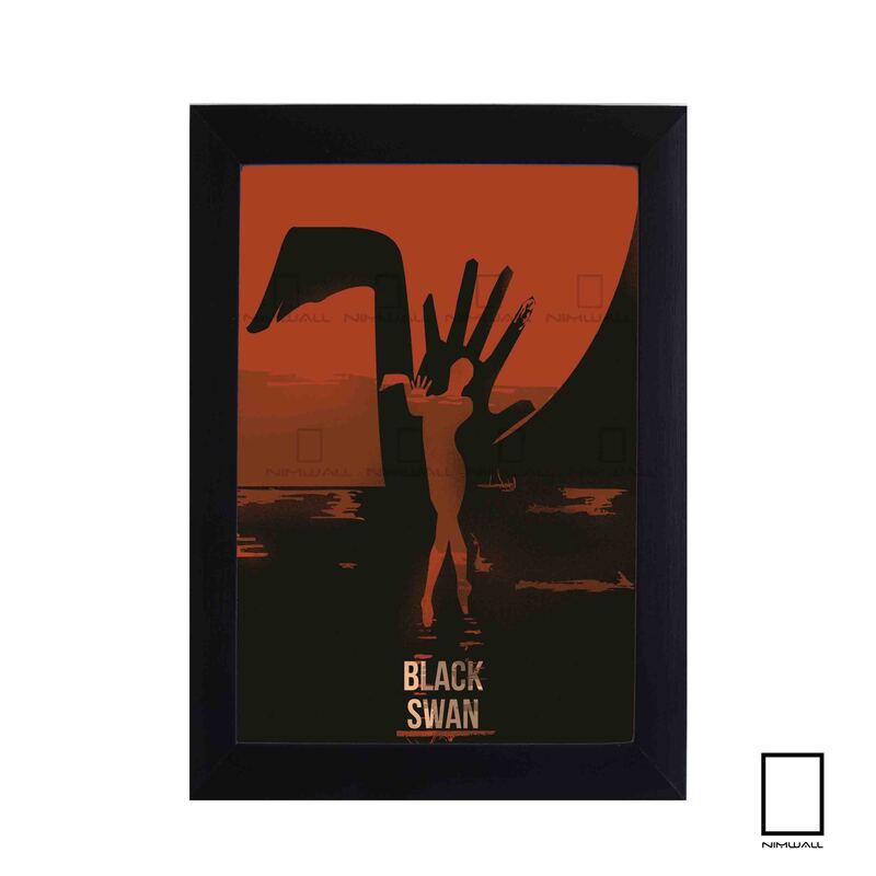 تابلو مینیمال فیلم قو سیاه black swan مدل N-22912