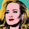 تابلو پاپ آرت ادل Adele مدل N55263