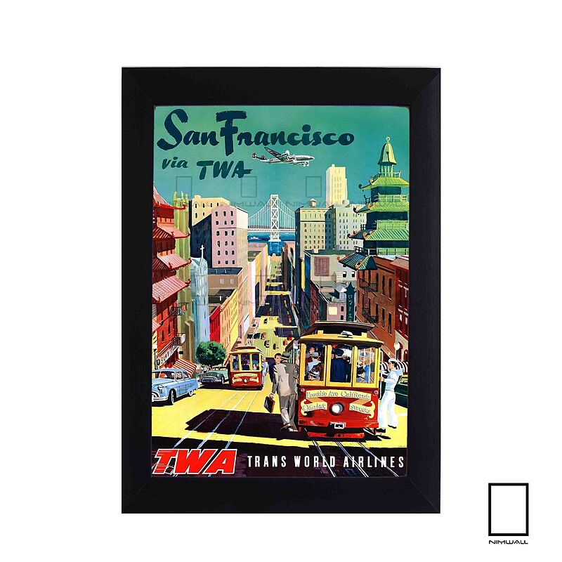 پوستر وینتیج شهر سانفرانسیسکو مدل N-31147