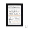 تابلو قانون اشپزخانه Kitchen Rules  مدل N-93060