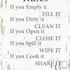 تابلو قانون اشپزخانه Kitchen Rules  مدل N-93063