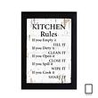 تابلو قانون اشپزخانه Kitchen Rules  مدل N-93063