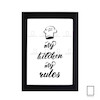 تابلو قانون اشپزخانه Kitchen Rules  مدل N-93064