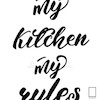 تابلو قانون اشپزخانه Kitchen Rules  مدل N-93064