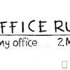 تابلو قانون دفترکار office Rules  مدل N-93065