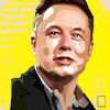 تابلو نقاشی ایلان ماسک Elon Musk مدل N-99122