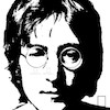 تابلو امضا جان لنون john lennon  مدل N-45111