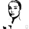 تابلو امضا آدری هپبورن  Audrey Hepburn‎ مدل N-45116