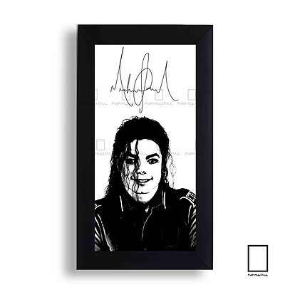 تابلو امضا مایکل جکسون michael jackson مدل N-45128