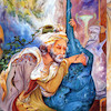تابلو نقاشی منیاتوری اثر استاد محمود فرشچیان مدل N-99878
