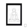 تابلو نقاشی خطی مخصوص یوگا مدل N-99894