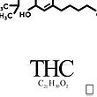 تابلو فرمول شیمیایی THC مدل N-93102