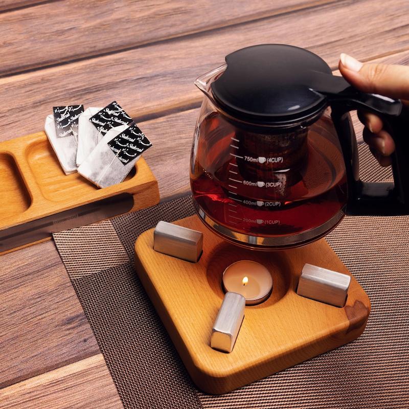 جا شمعی وارمر قوری مستطیل 