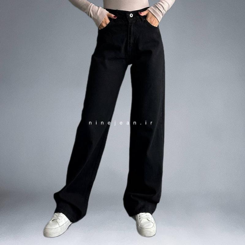 نیم بگ جین مشکی