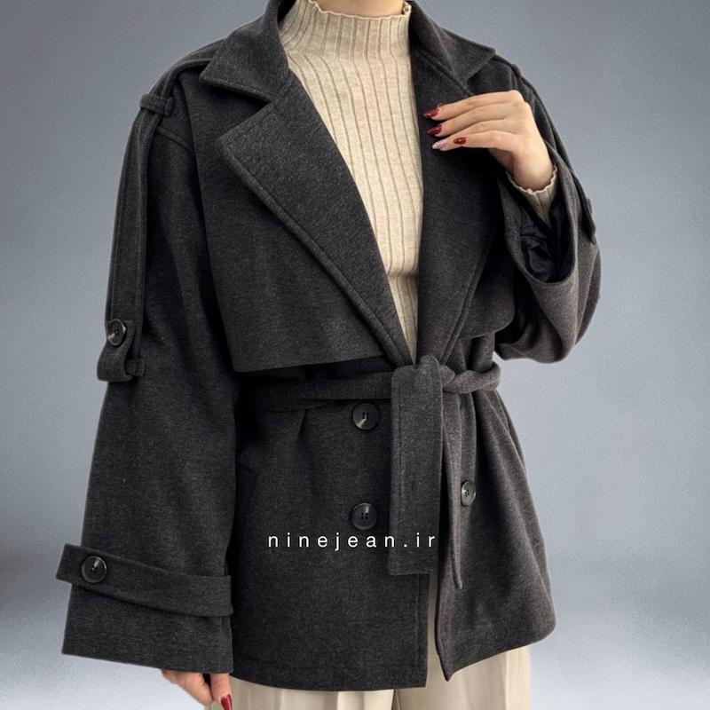 ترنچ کت فوتر ژیله دار قد ۷۵