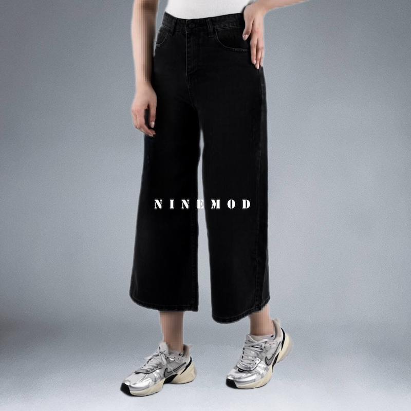 واید لگ جین مشکی