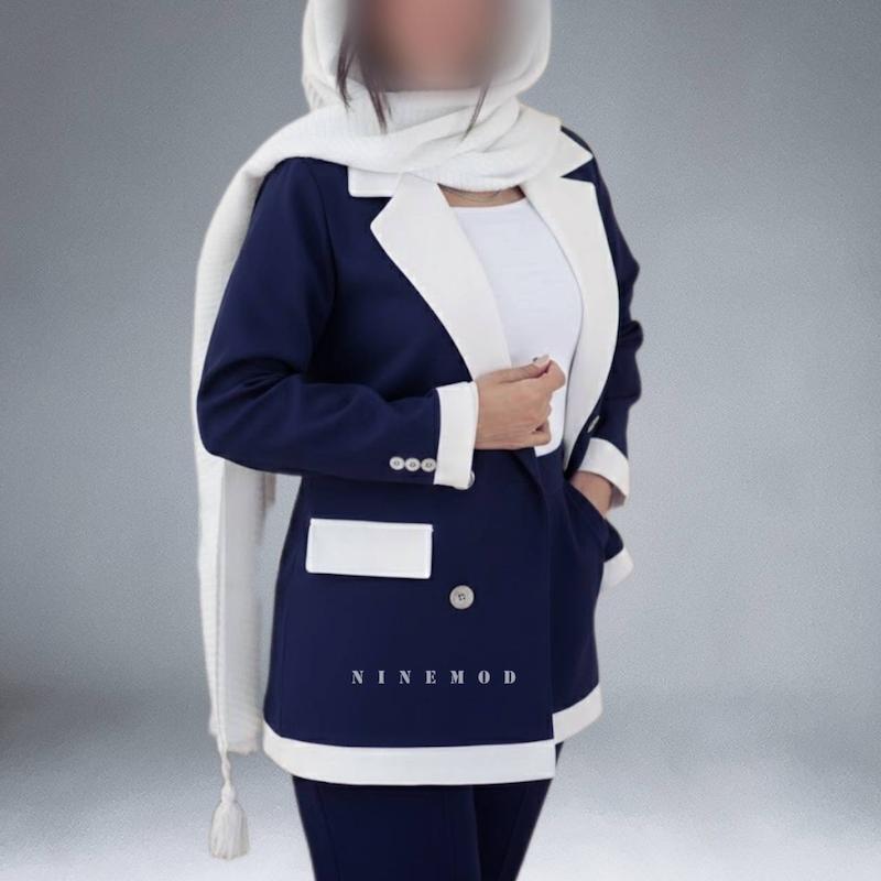 کت ۴ دکمه طرح دار ۸ رنگ کد « mahor»