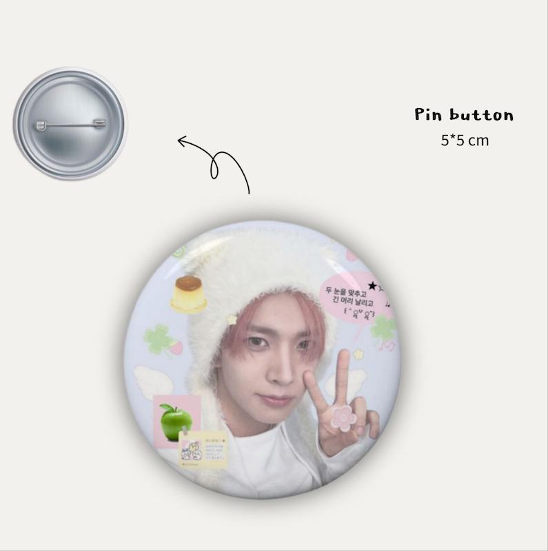 Heeseung Pudding kawaii pin button 🍮