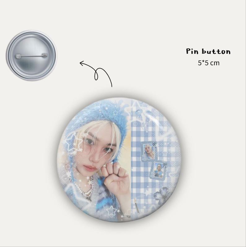 Felix blue pin button 💙 