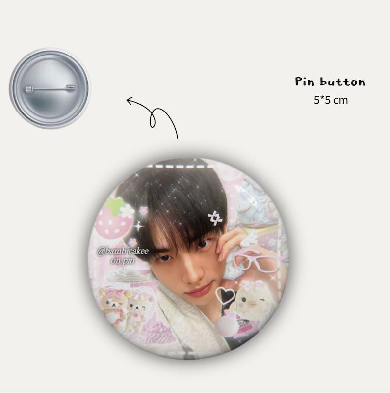 Hyunjin pin button 🎀