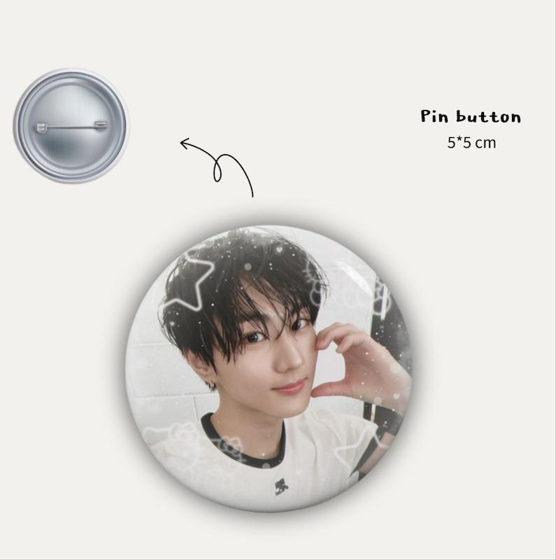 Jungwon sweet boy pin button 🍥