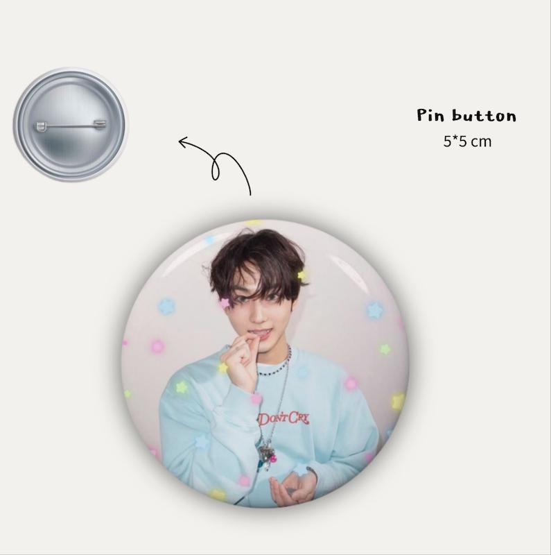 Jungwon stary pin button ✮⋆˙