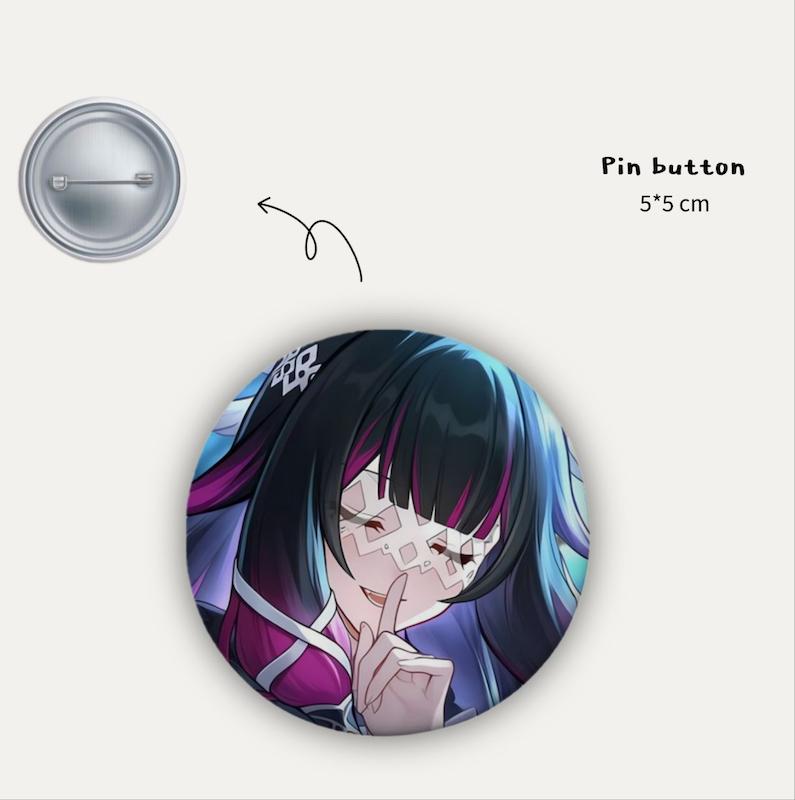 Columbia pin button 🦋⚔️