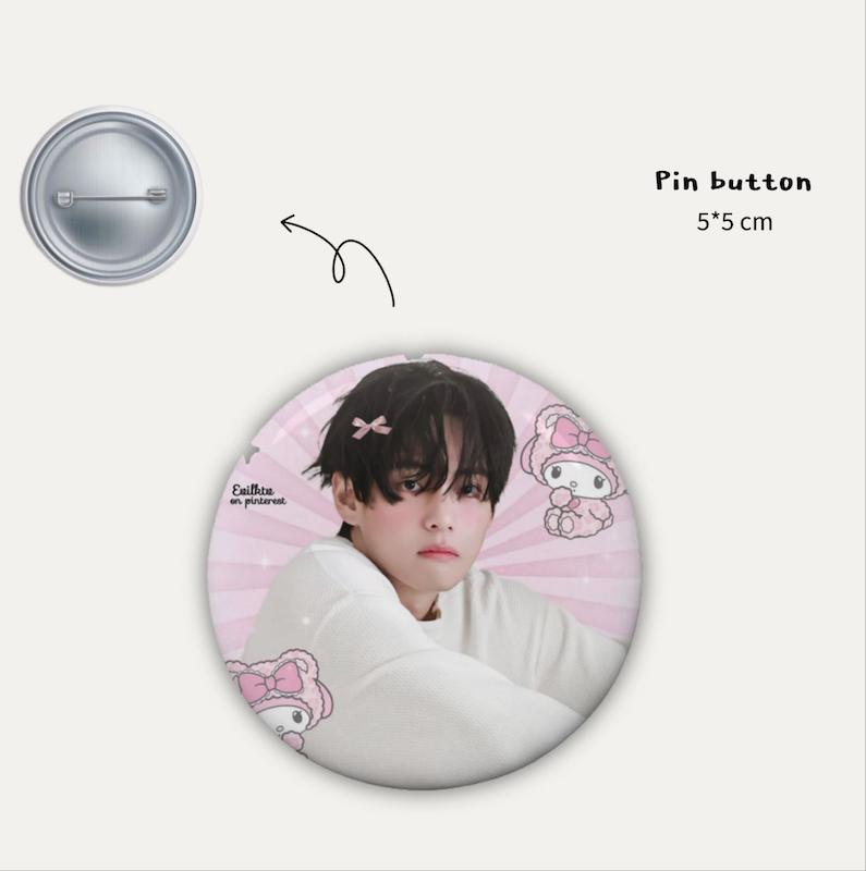 Taehyung kitty pin button 🎀