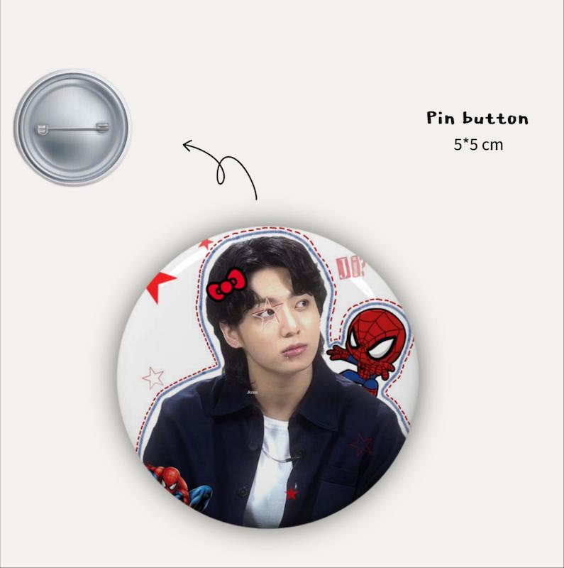 Kook spider pin button 🕸