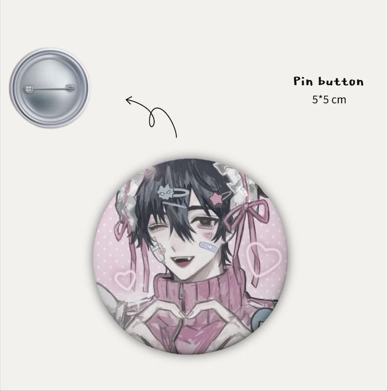 Ivan & Till pin button 🍥