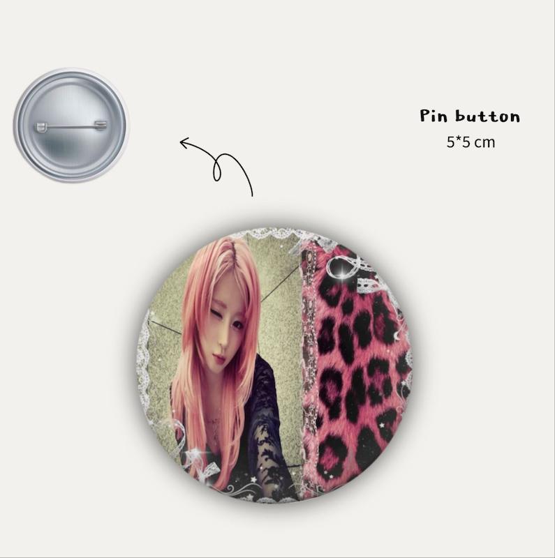 Asa baby monster pin button 