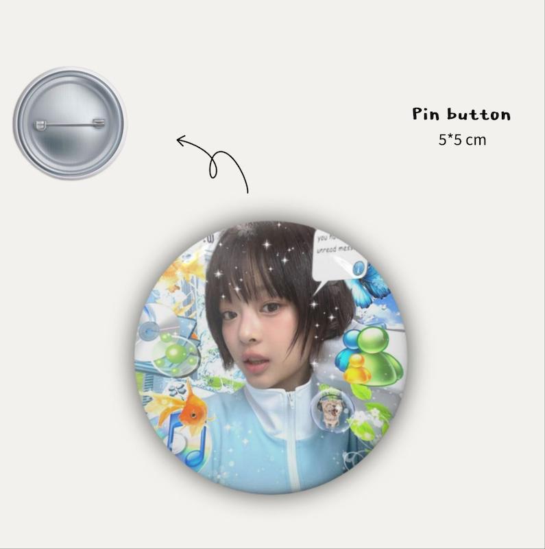 New jeans hanni pin button 🪽