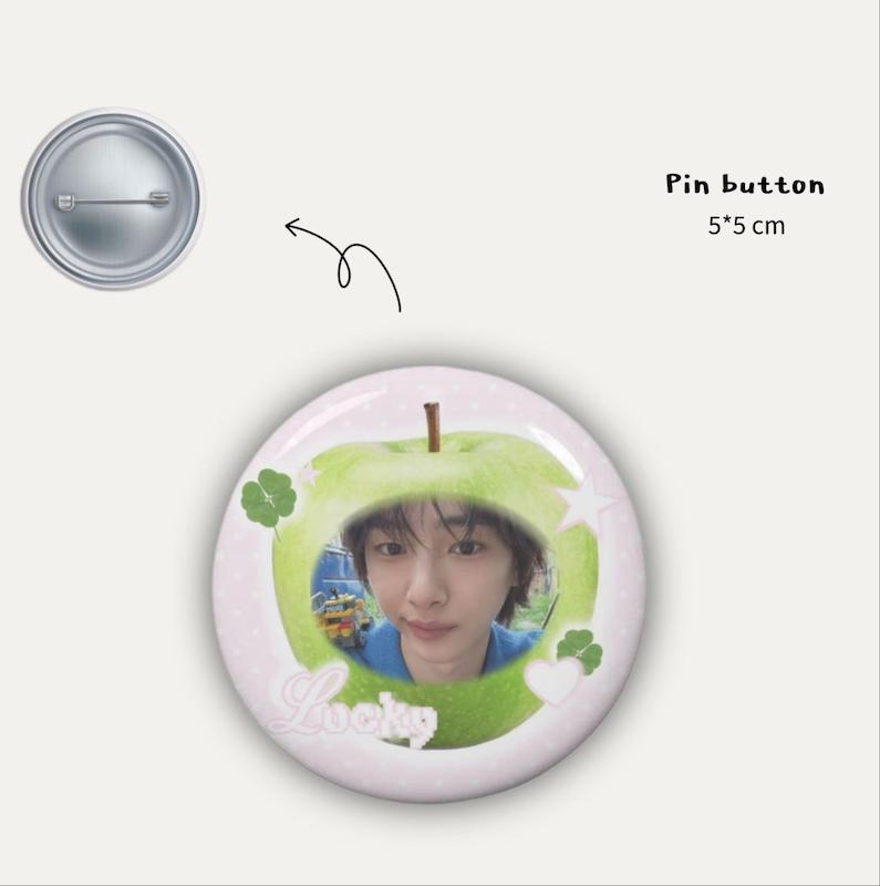 Juhoon apple pin button 🍏