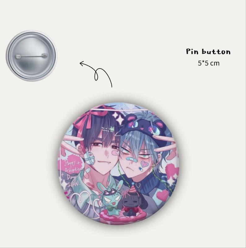 Ivan & Till pin button 
