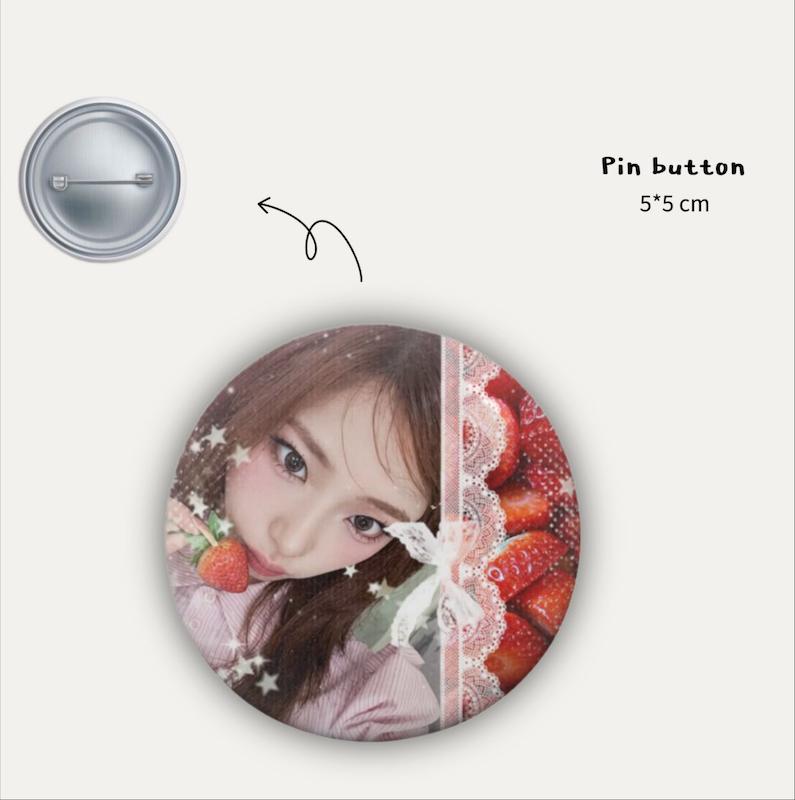 Ruka babymonster pin button 🍓