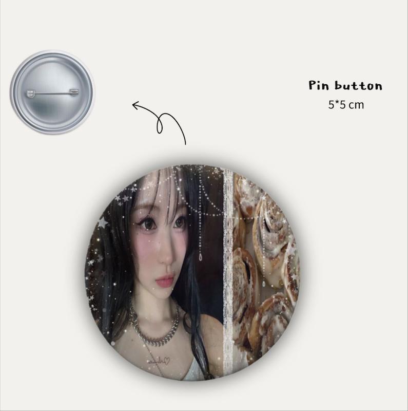 Asa babymonster pin button 🥨